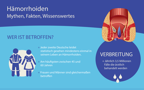 Infografik zum Thema Haemorrhoiden